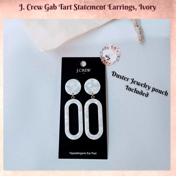 J. Crew Jewelry - 🆕J. Crew Gab Tart Acrylic Statement Earrings